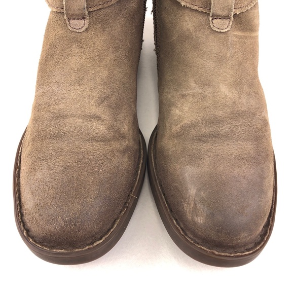 Born Jorgette Taupe Leather Ankle Boots 7.5M - Picture 13 of 15